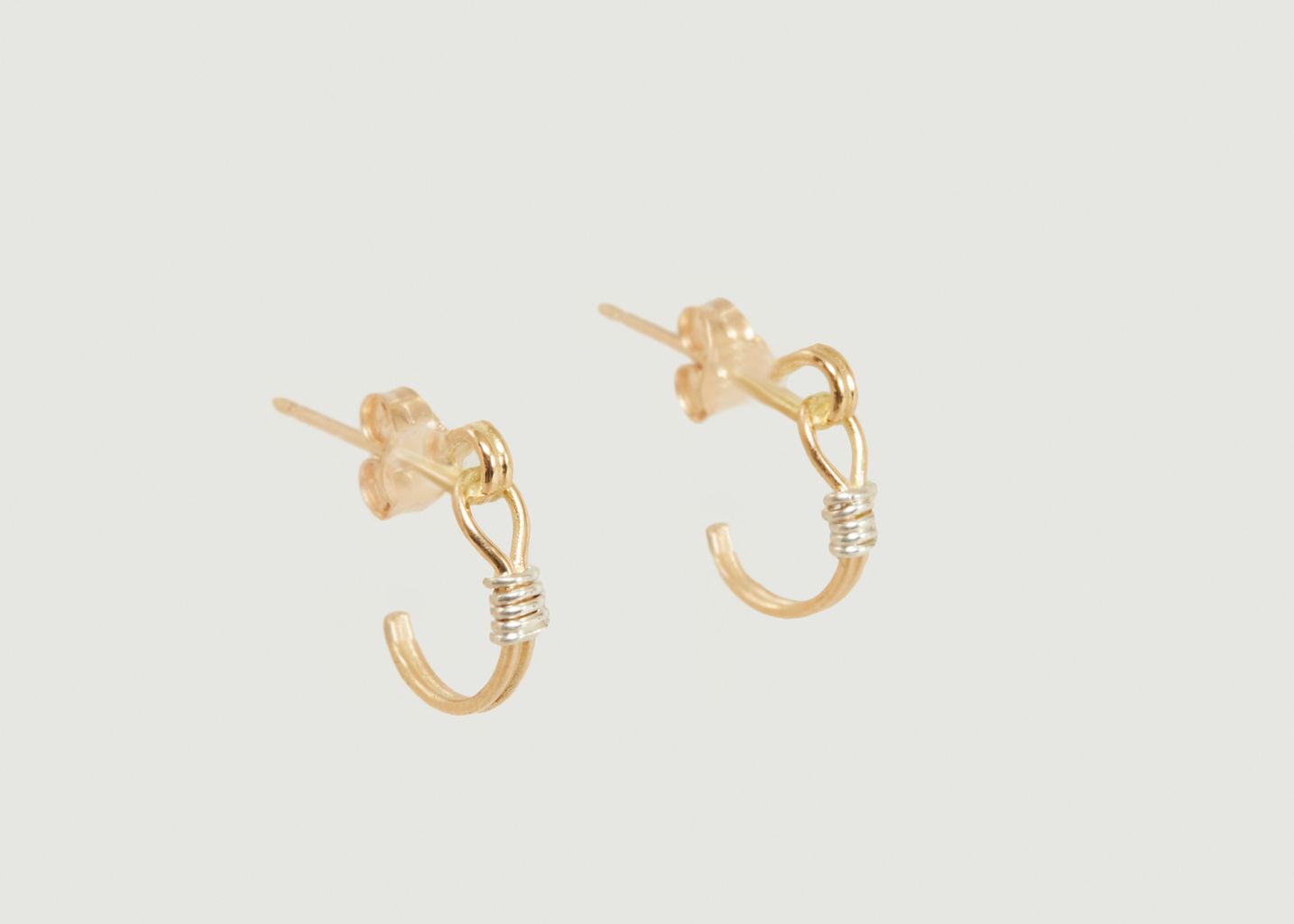 Boucles d'oreilles créoles en or Edgar Small - Monsieur