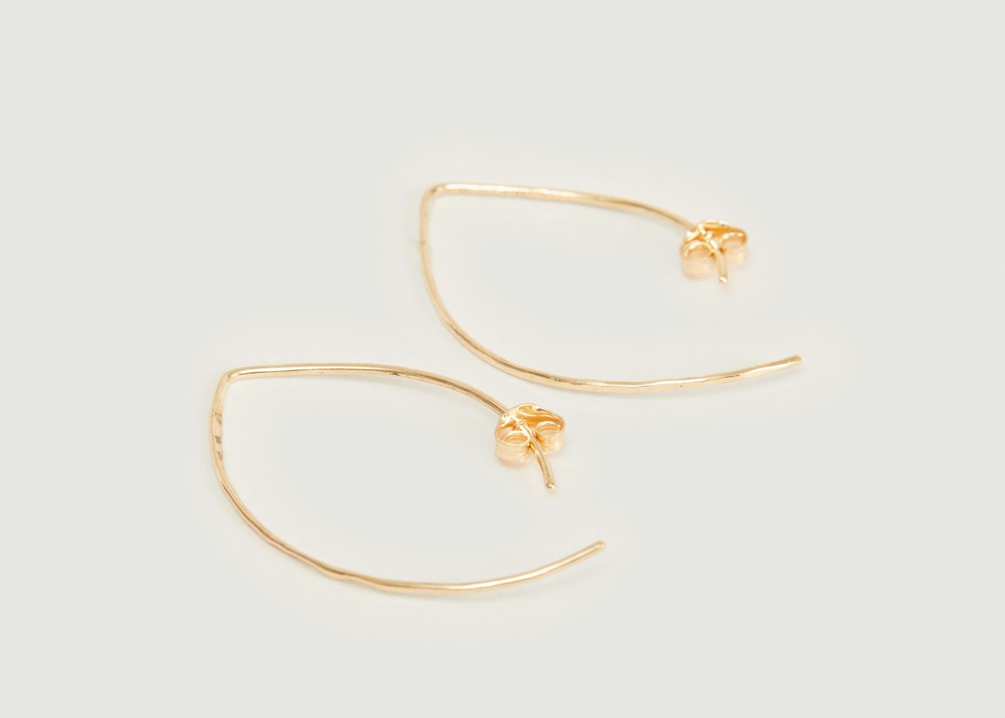 18k gold dangling hook earrings - Monsieur