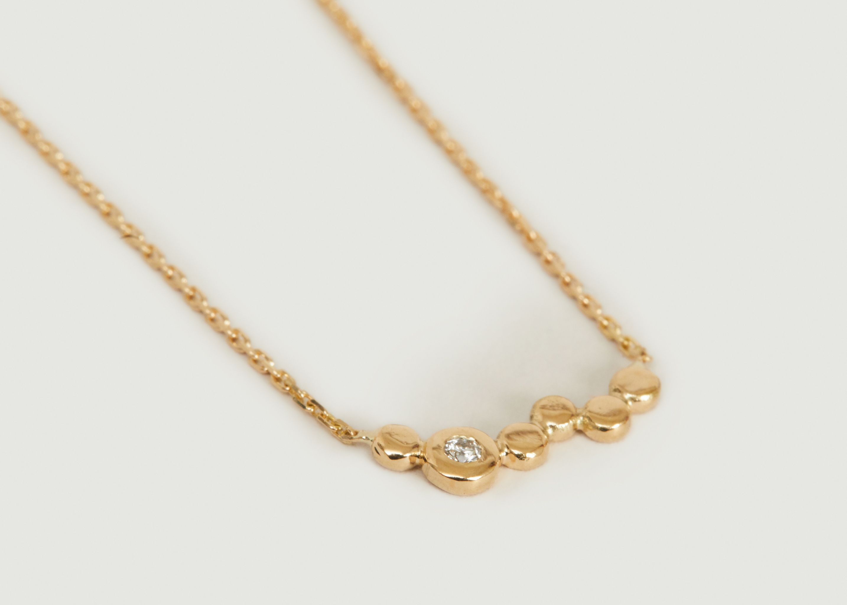 Ira gold and diamond chain necklace - Monsieur