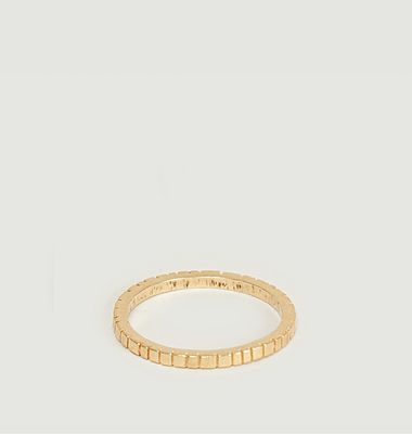 Trace yellow vermeil ring