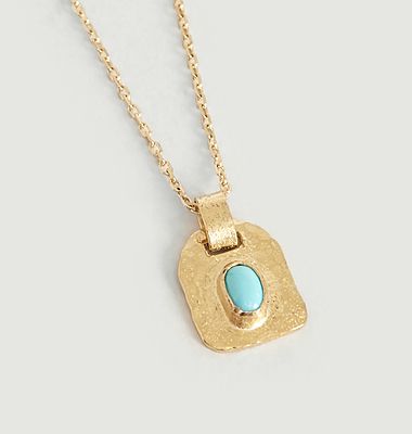 Nelia vermeil necklace with turquoise