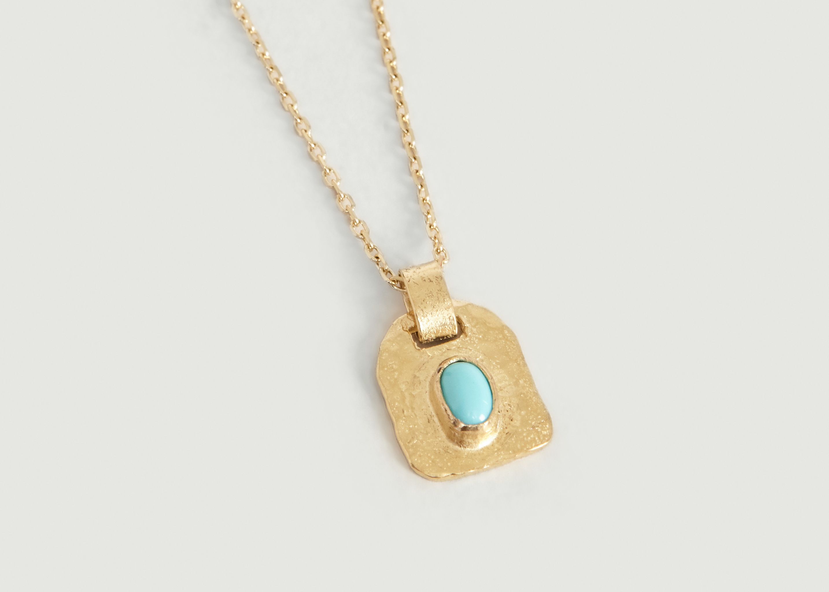 Nelia vermeil necklace with turquoise - Monsieur