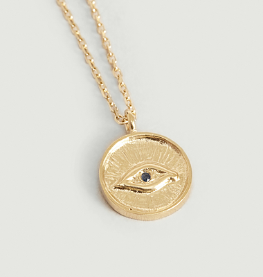 Collier en vermeil Joseph Small Saphir