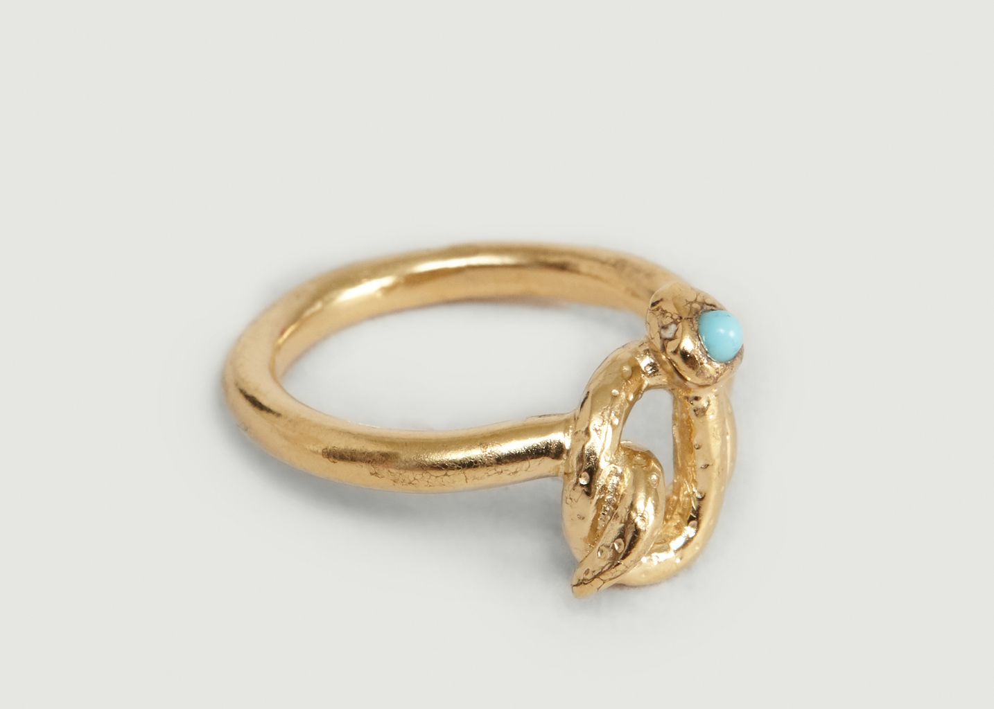 Illy small vermeil ring with turquoise - Monsieur