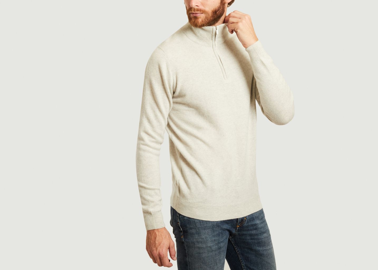 Blaise Zipped Sweater - Maison Montagut