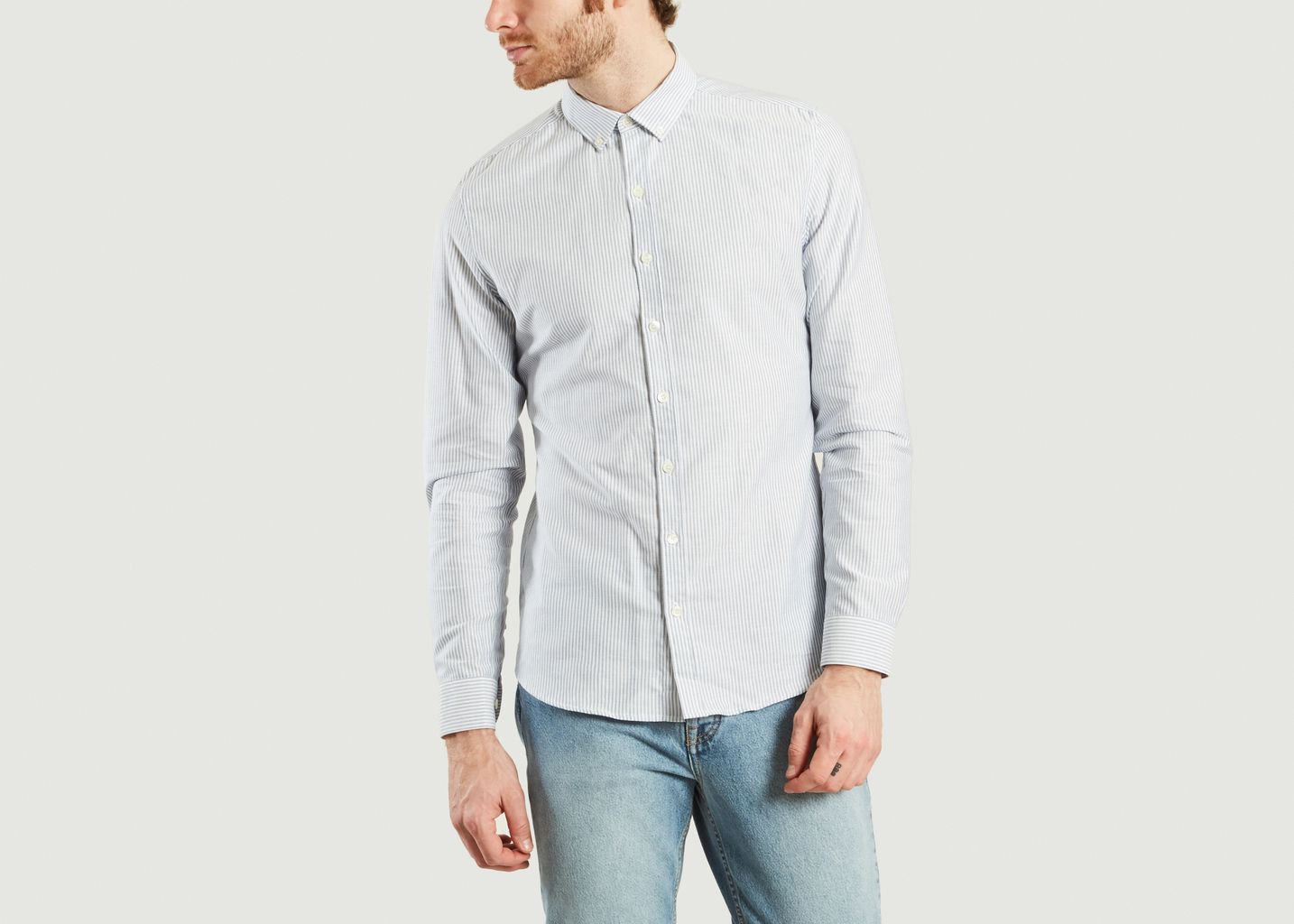 City Centre Striped Oxford Shirt - Montlimart