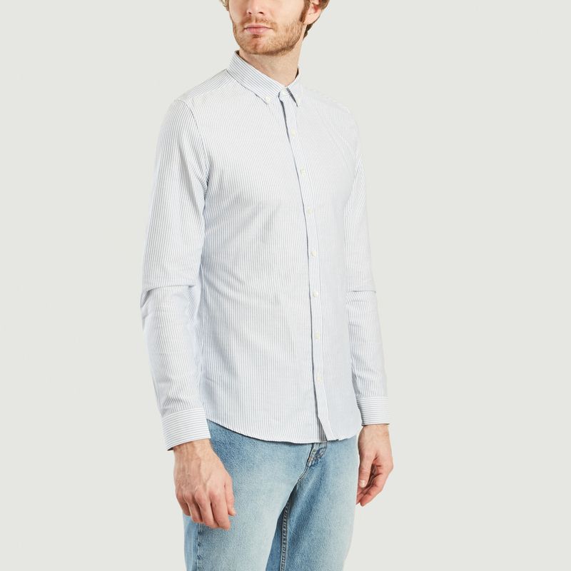 City Centre Striped Oxford Shirt - Montlimart