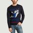 Vintage advertising merino wool sweater - Le Mont St Michel