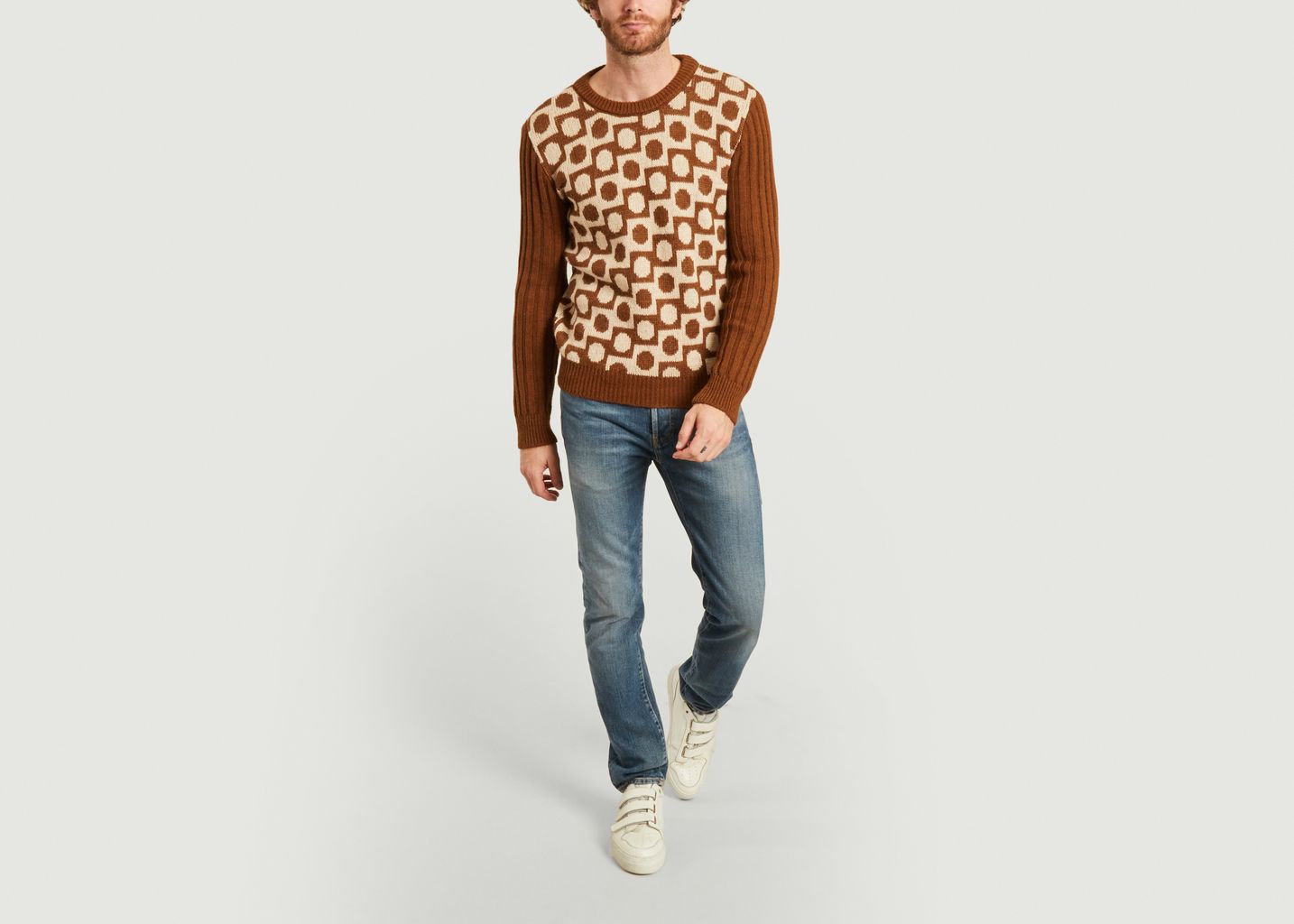 Stuart geometric pattern sweater - Le Mont St Michel