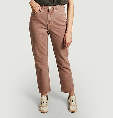 Relax Rose Jeans mit hoher Taille, gerade, getönt