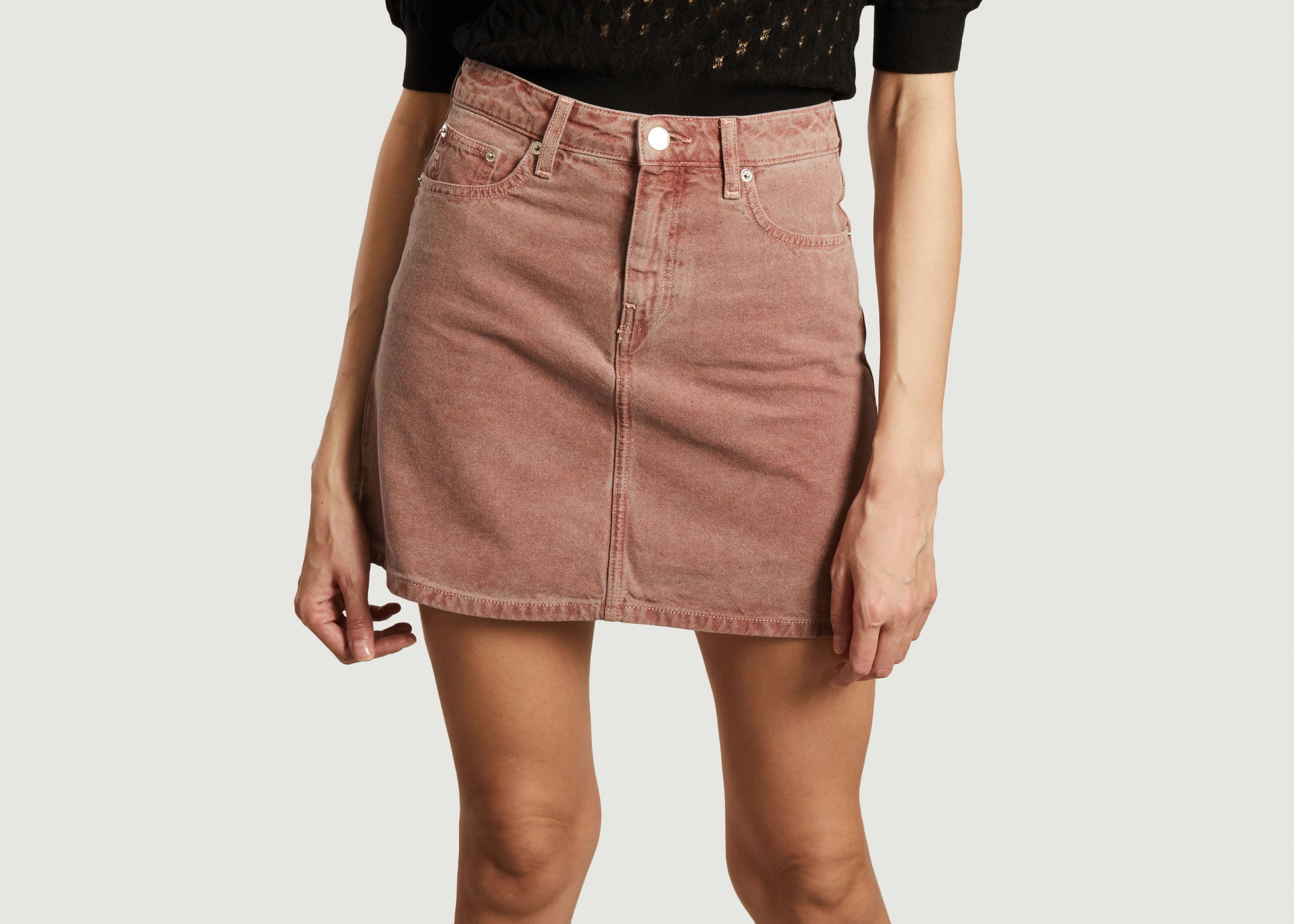 Sophie Rocks tinted denim short skirt - Mud Jeans