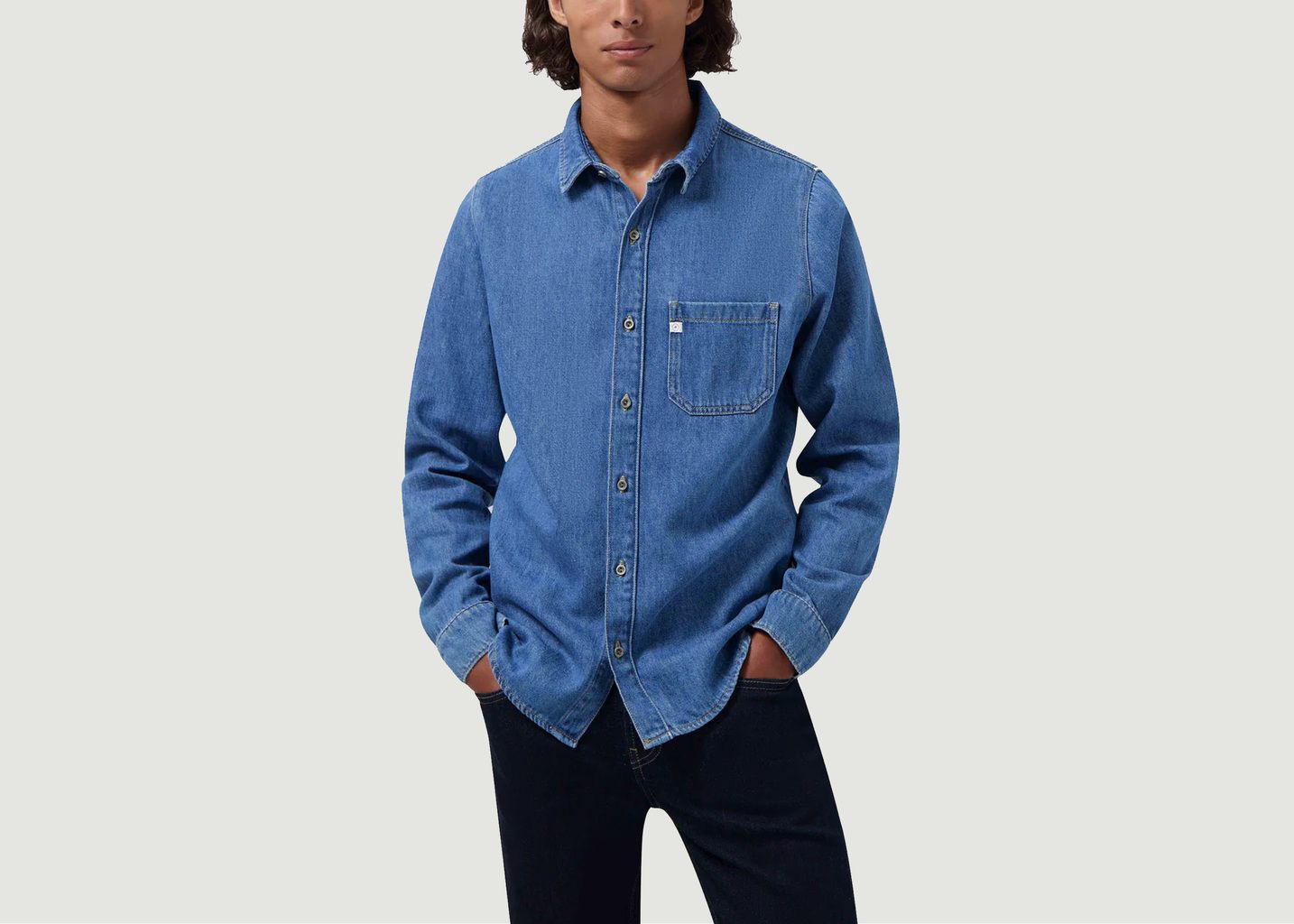 Stanley Light Blue Shirt - Mud Jeans