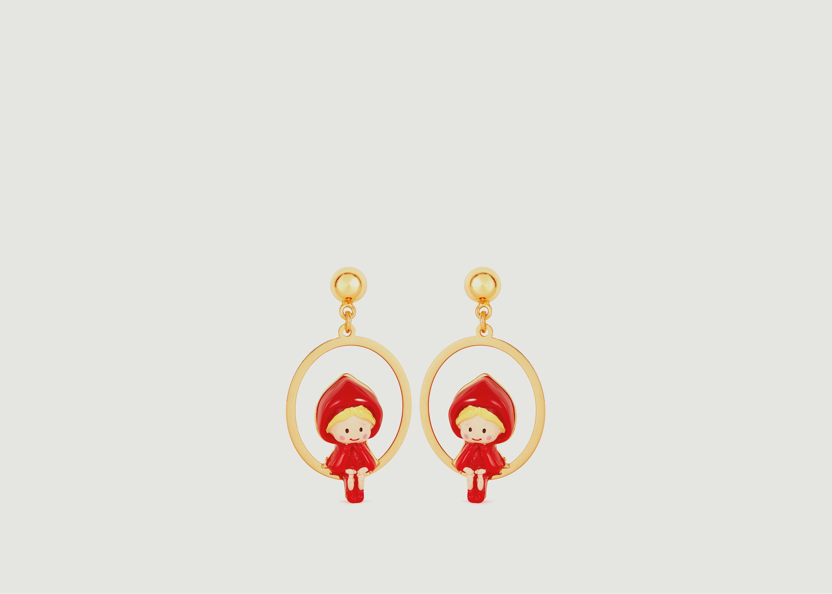 Red Riding Hood earrings - N2