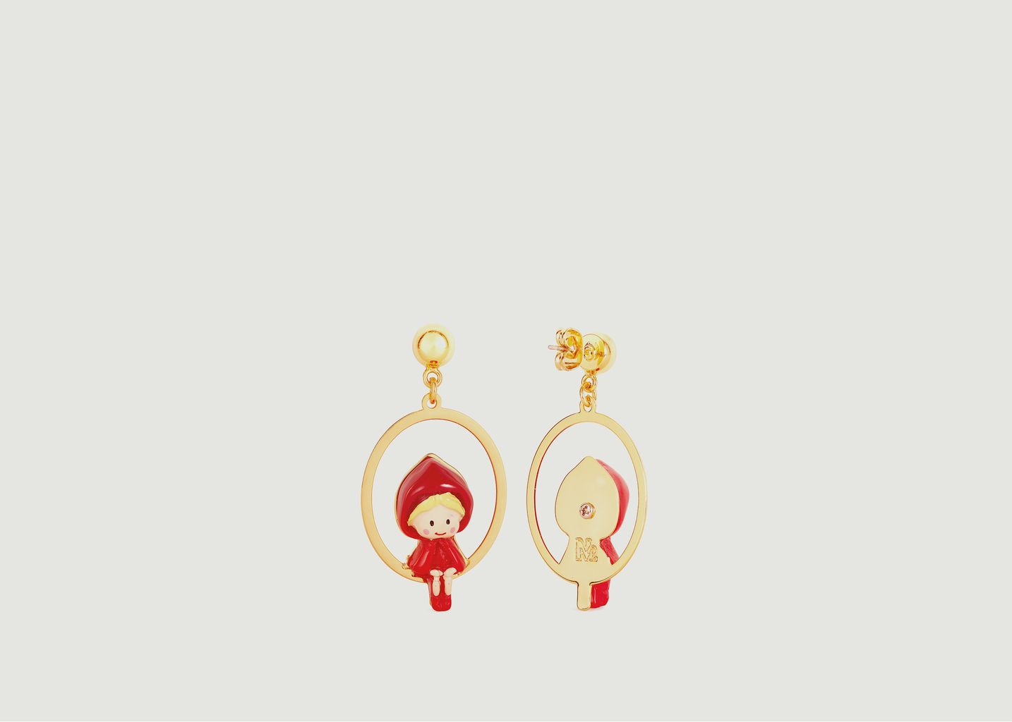 Red Riding Hood earrings - N2