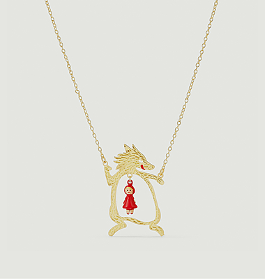 Collier le grand méchant loup et le petit chaperon rouge