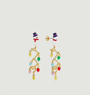 Santa's party earrings