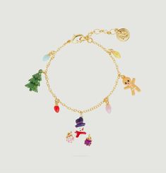 Santa's party charms bracelet