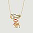 Necklace pendant reindeer and garland: - N2
