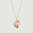 Necklace chain with pendant house Champimignon - N2