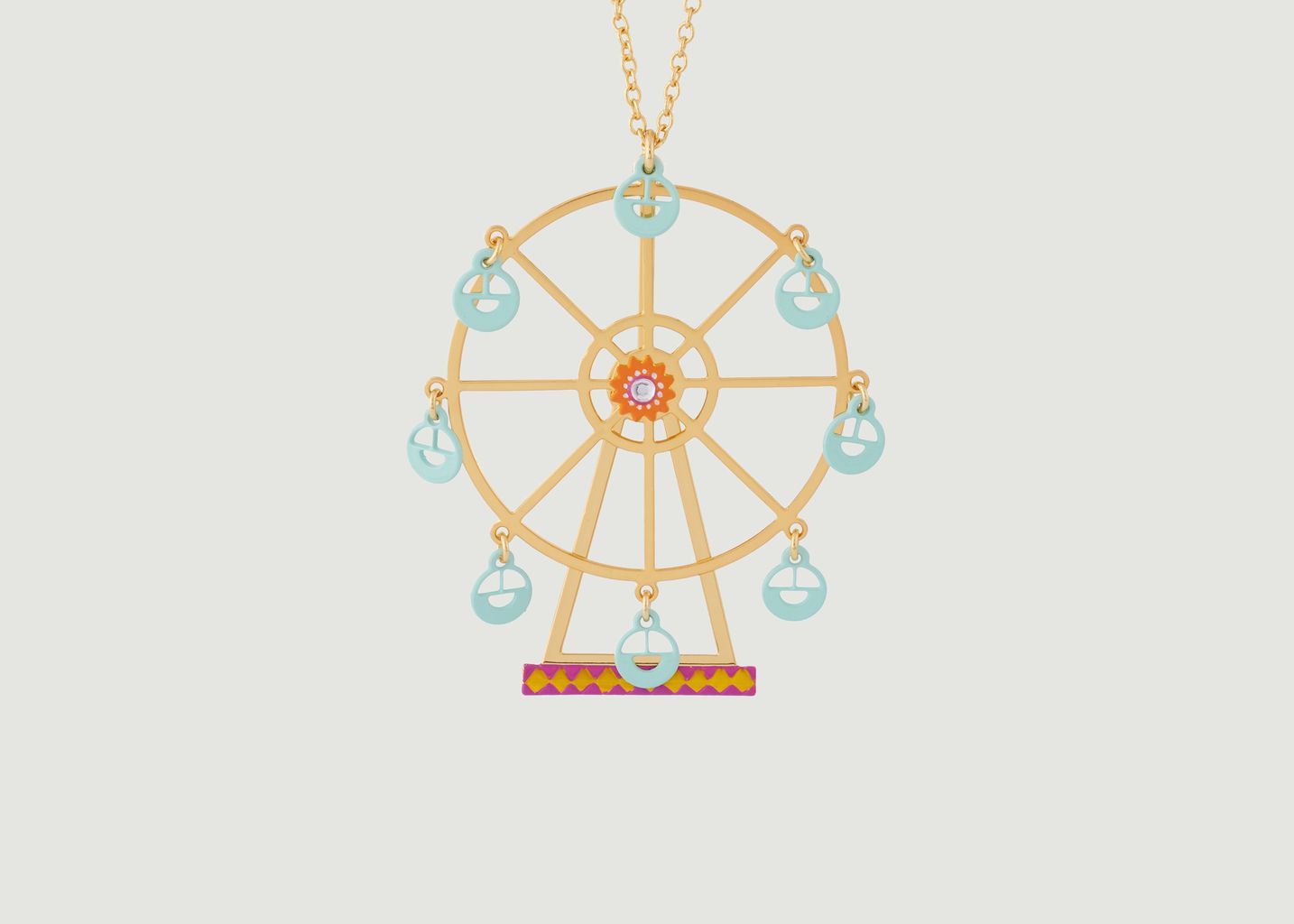 N2 Ferris Wheel Pendant Necklace - N2