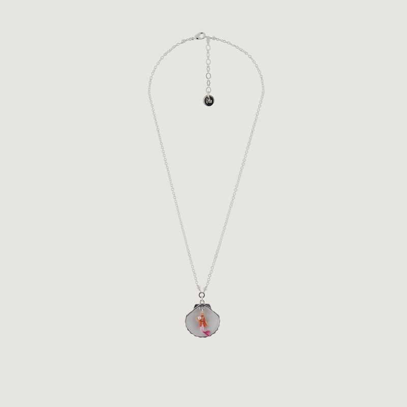 Little Mermaid & Seashell Pendant Necklace - N2