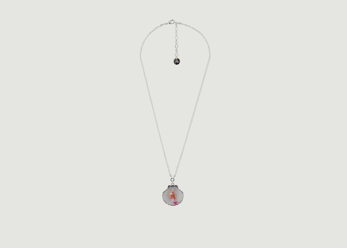 Little Mermaid & Seashell Pendant Necklace - N2