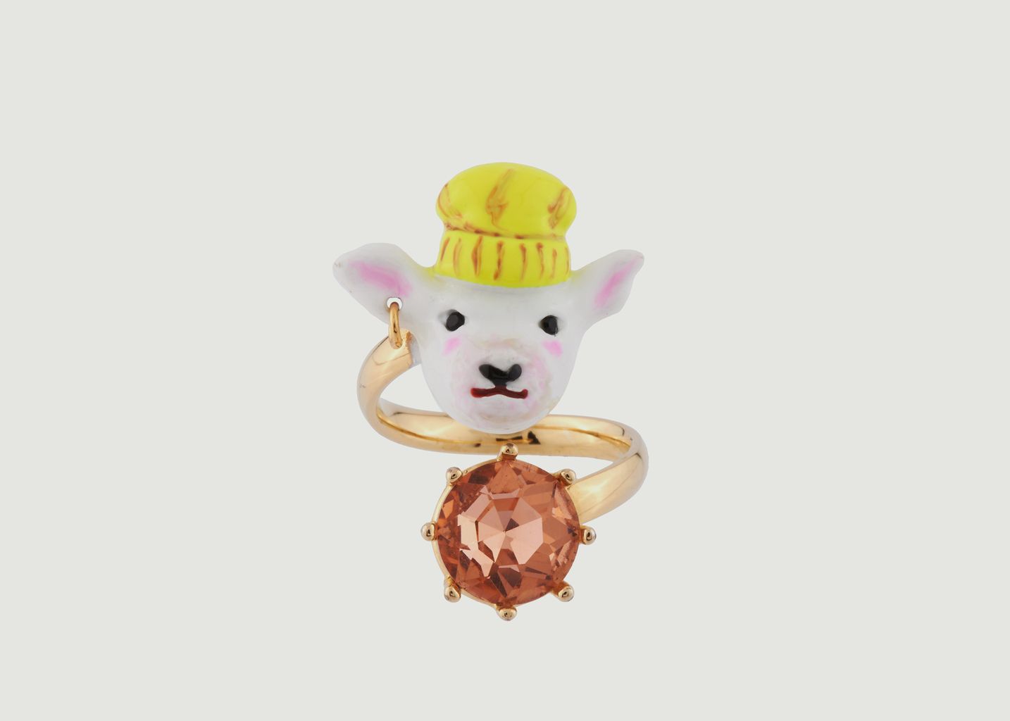 Zoe the Sheep Adjustable Ring - N2