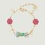 Bracelet Fin Belle Endormie Et Roses - N2