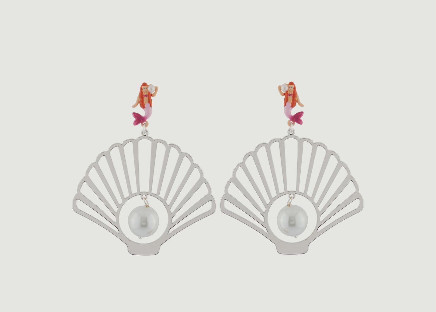 Seashell Pendant Earrings - N2