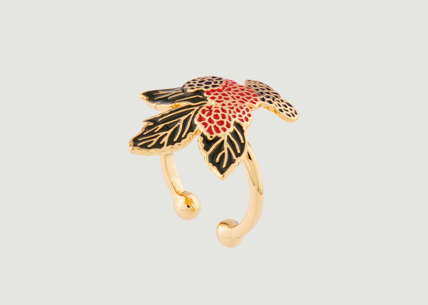 Bague ajustable mûres et framboises - N2