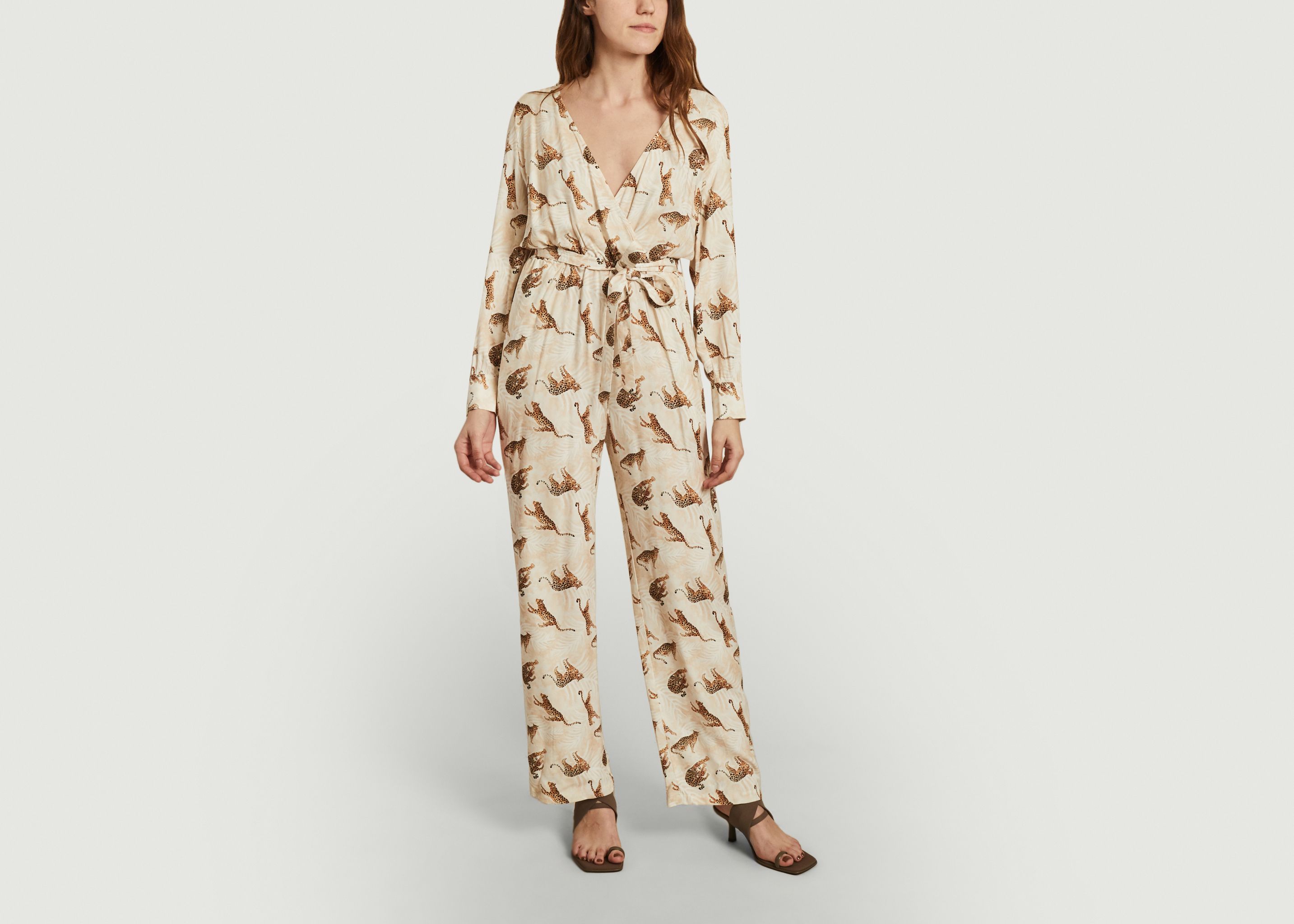 Bella Di Capri leopard pattern jumpsuit - Nach