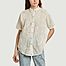 Gatto Bianco oversized embroidered short sleeves shirt - Nach