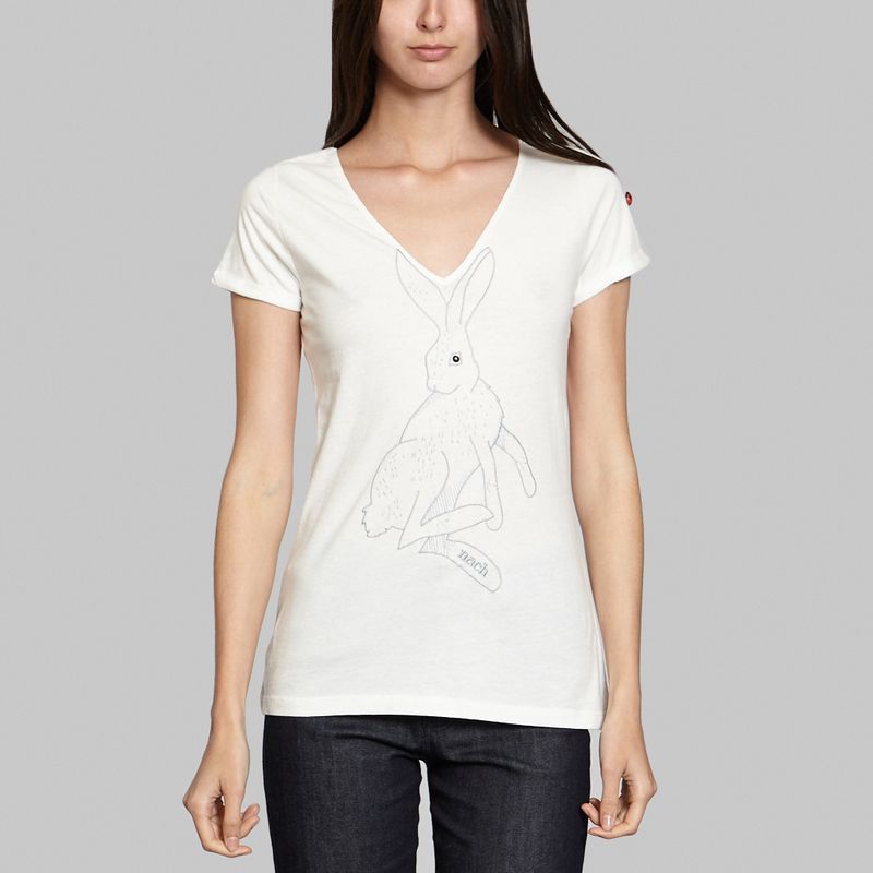 Embroidered Rabbit T-shirt - Nach