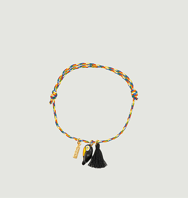 Charm's toucan armband mit pompon