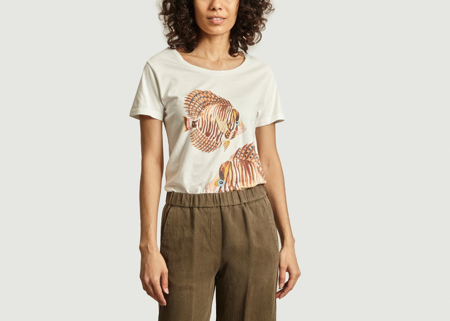 Brown Fish T-shirt - Nach