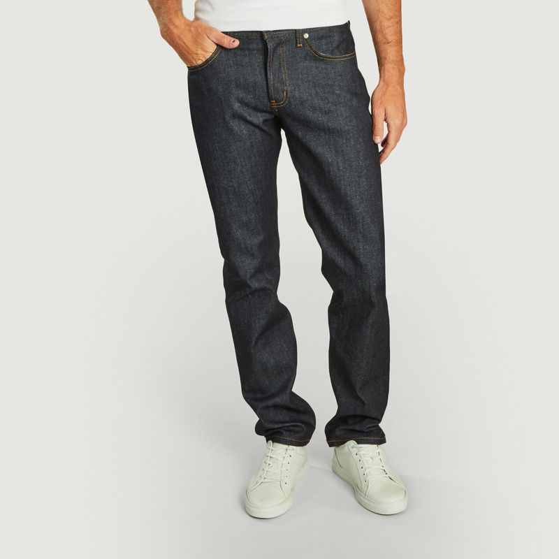 weird guy slim fit selvedge jeans