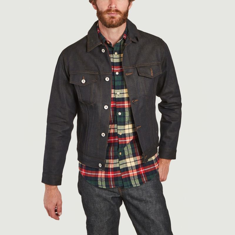 Veste En Jean Denim Catechu Selvedge Brut Naked And Famous Lexception