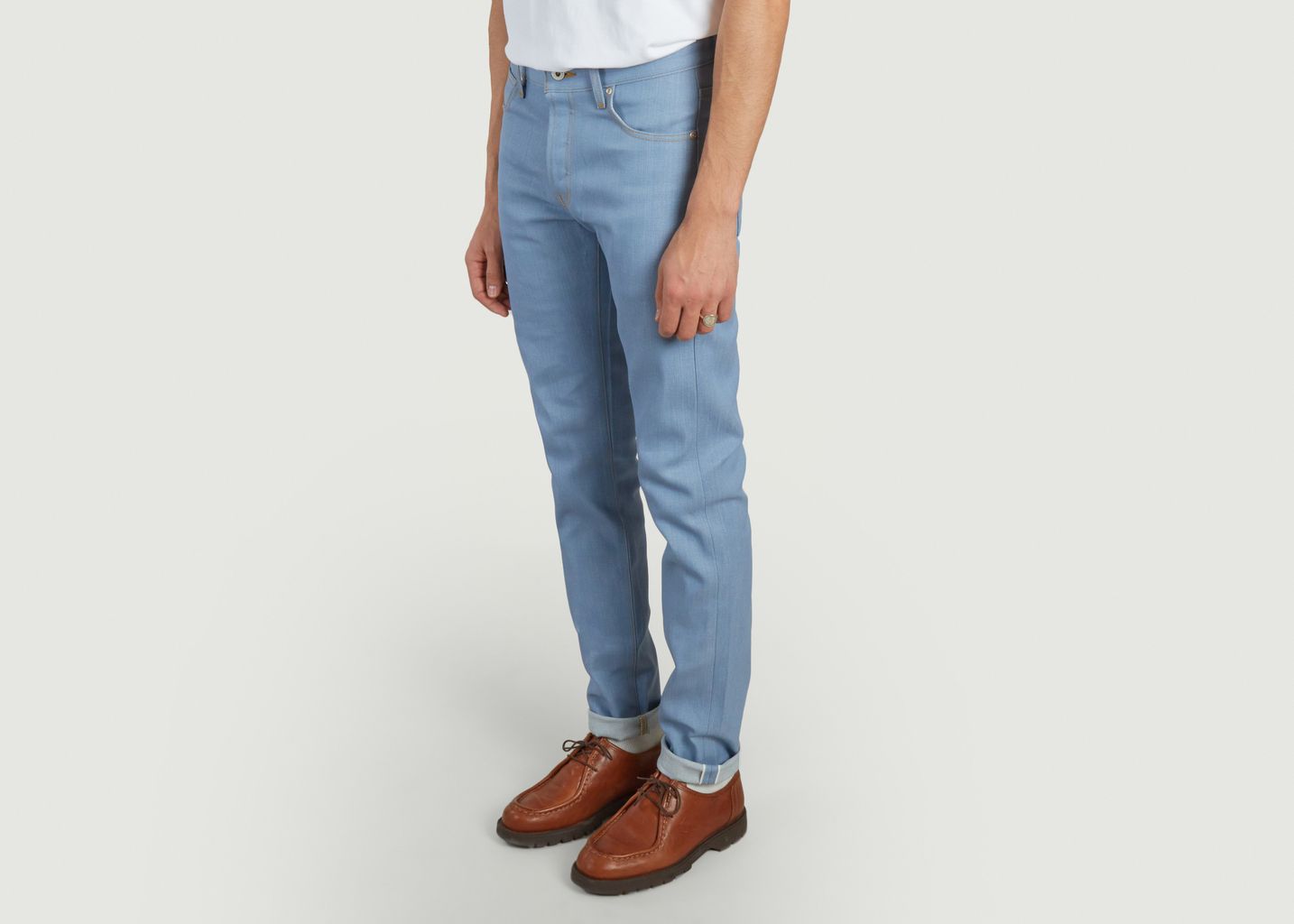 Super Guy Jeans - Left Hand Twill Selvedge - Sky Blue Edition - Naked and Famous