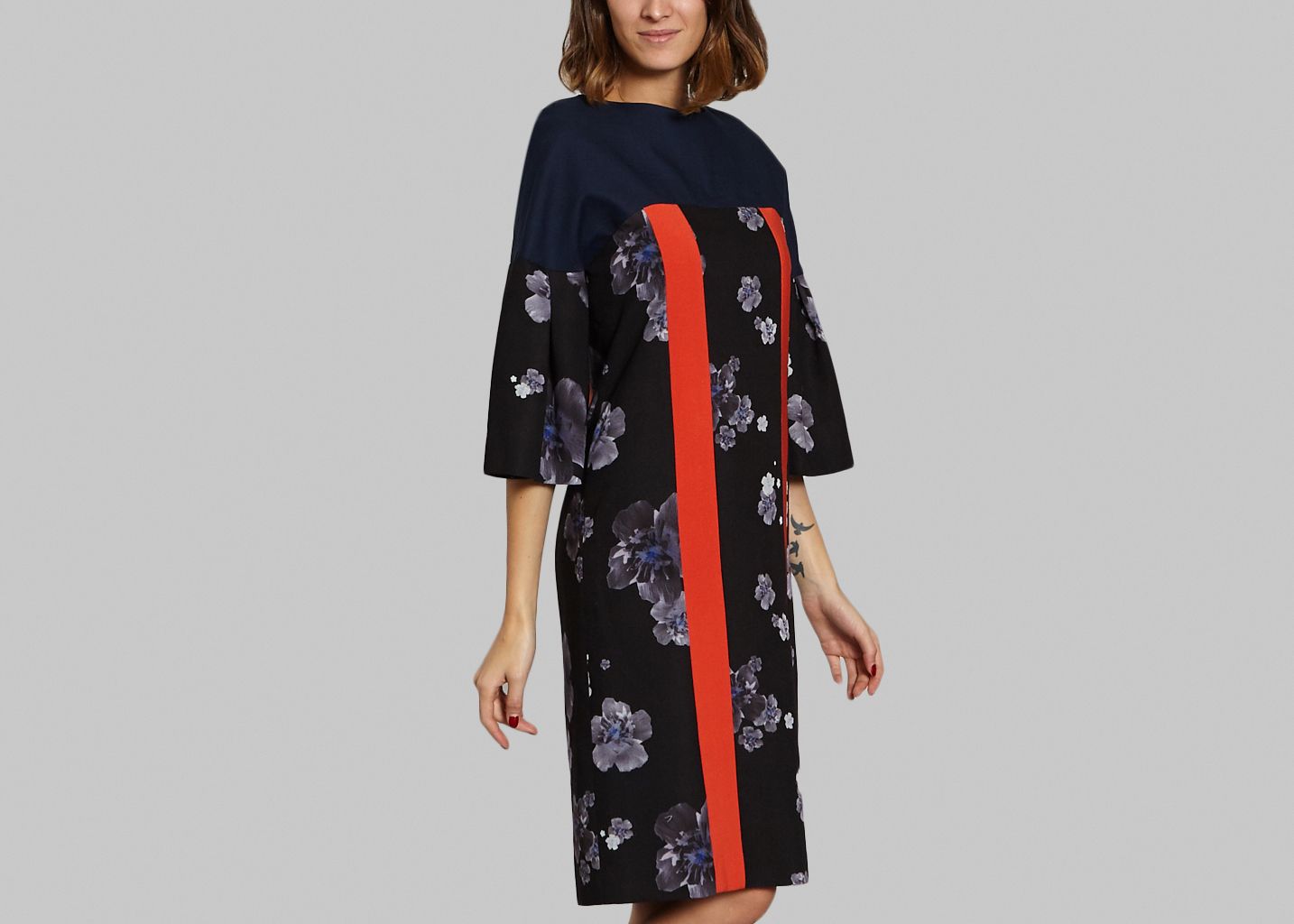 Dress Nathalie Fordeyn Navy Blue L Exception dress nathalie fordeyn navy blue l exception
