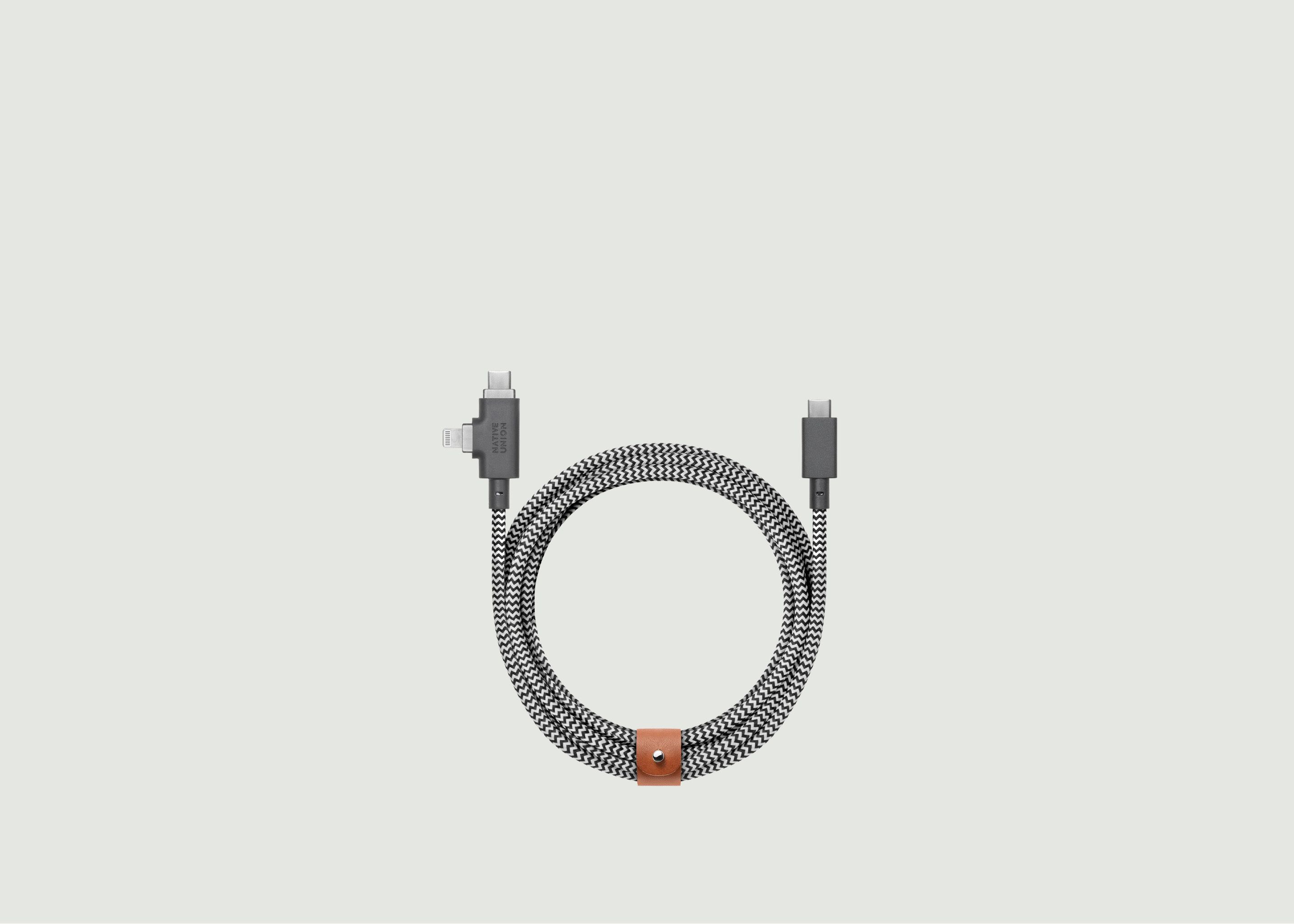 Cable Belt Duo Pro 240W (USB-C to USB-C & Lightning) - Native Union