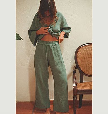 Pantalon de pyjama en coton Nénés x Lison Seb