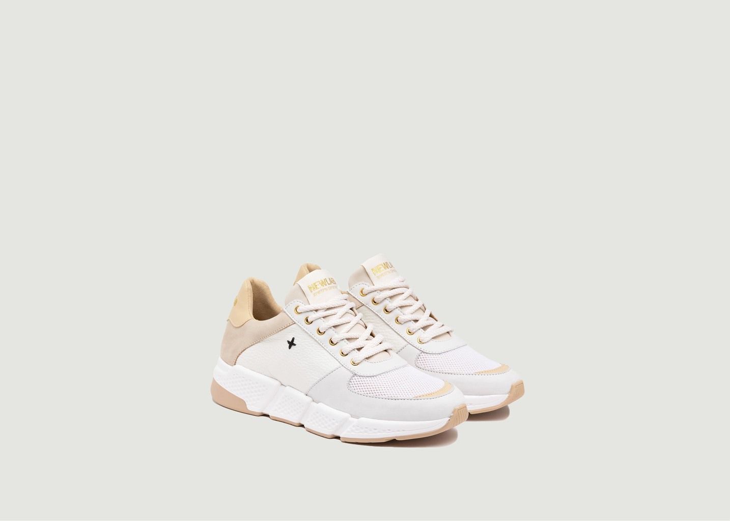 Sneakers aus Cooper-Leder - Newlab