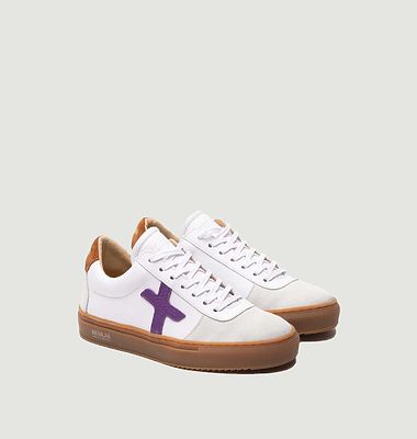 NL06 Sneakers White/Camel/Purple