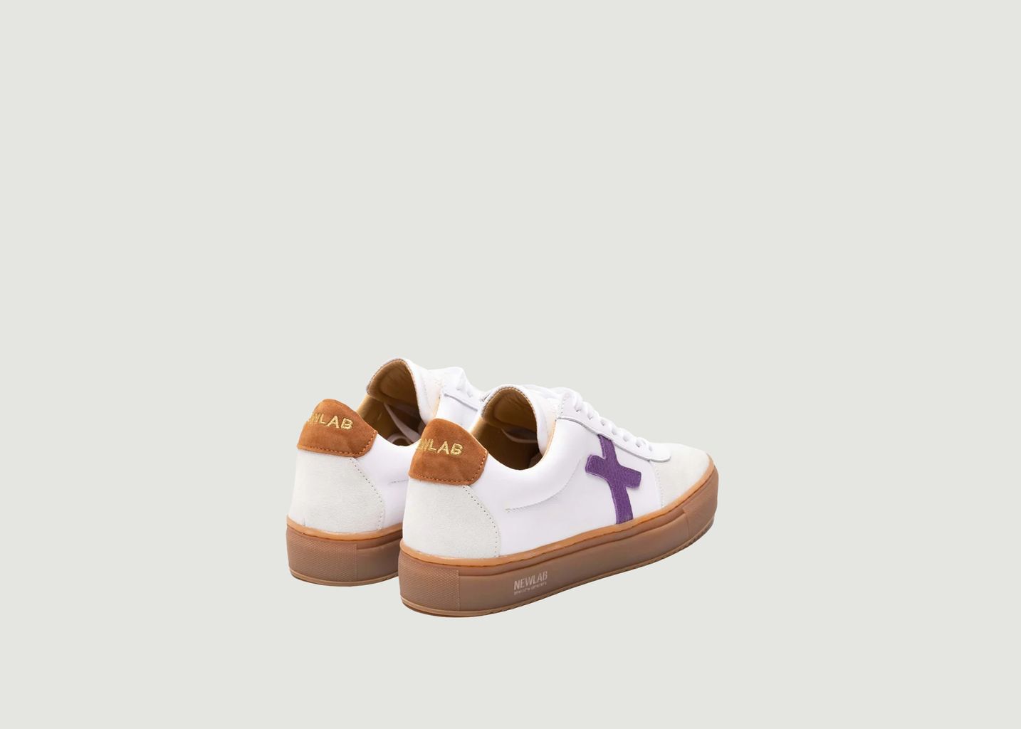 NL06 Sneakers White/Camel/Purple - Newlab