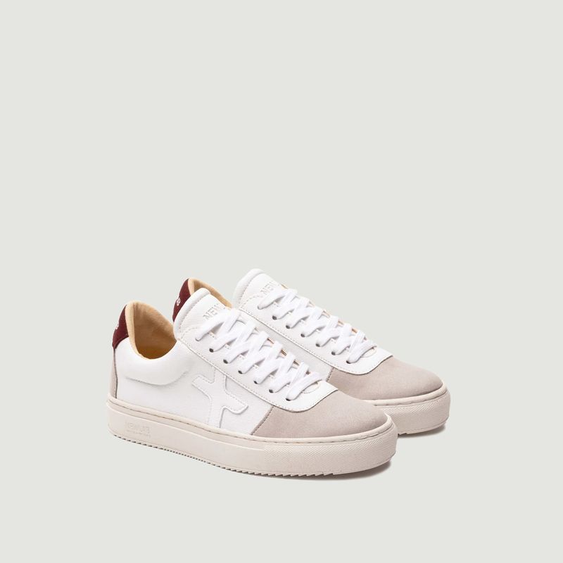 Sneakers NL06 White/Grey/Burgundy - Newlab