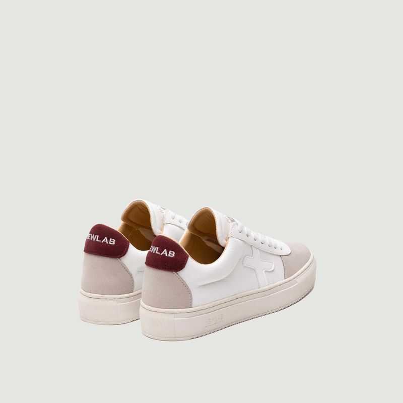 Sneakers NL06 White/Grey/Burgundy - Newlab