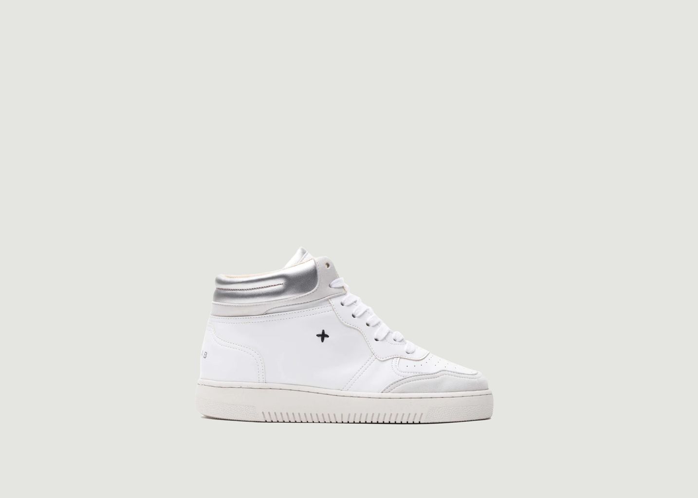 Hohe Sneaker NL11 MID White/Silver - Newlab