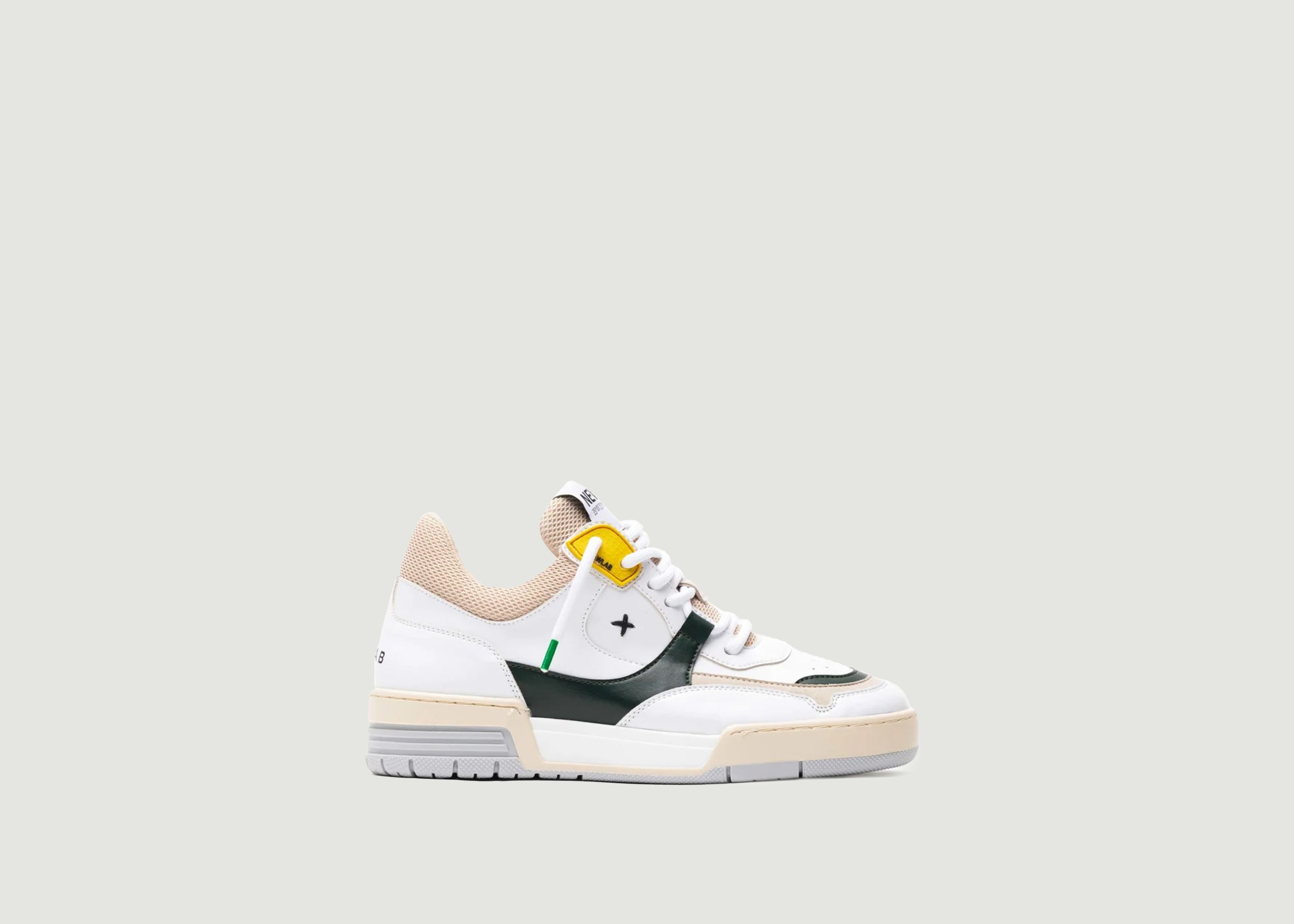 Sneakers NL12 White/Beige/Green - Newlab