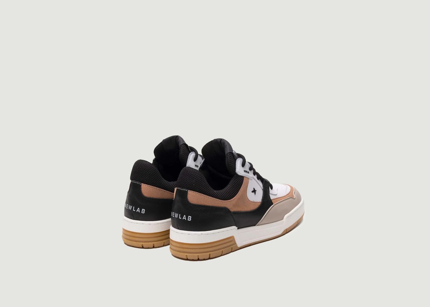 Sneakers NL12 White/Black/Camel - Newlab