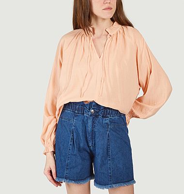 Oversized blouse in organic cotton Olivia